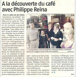 Article de presse Les Cafés d'Antan La Provence 3 octobre 2009