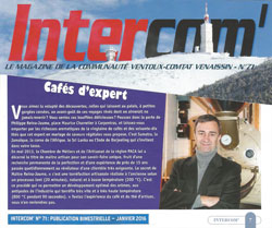 Article de presse Les Cafés d'Antan Inter'com janvier 2016