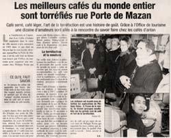 Article de presse Les Cafés d'Antan La Provence 20 Février 2005